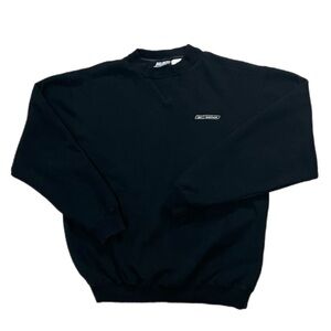 Y2K Used Reebok Pullover Crewneck Sweatshirt Black Size Large